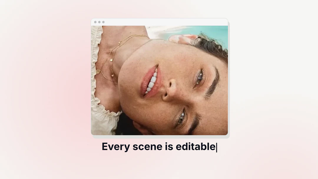 Frame from a video made with the AI video generator