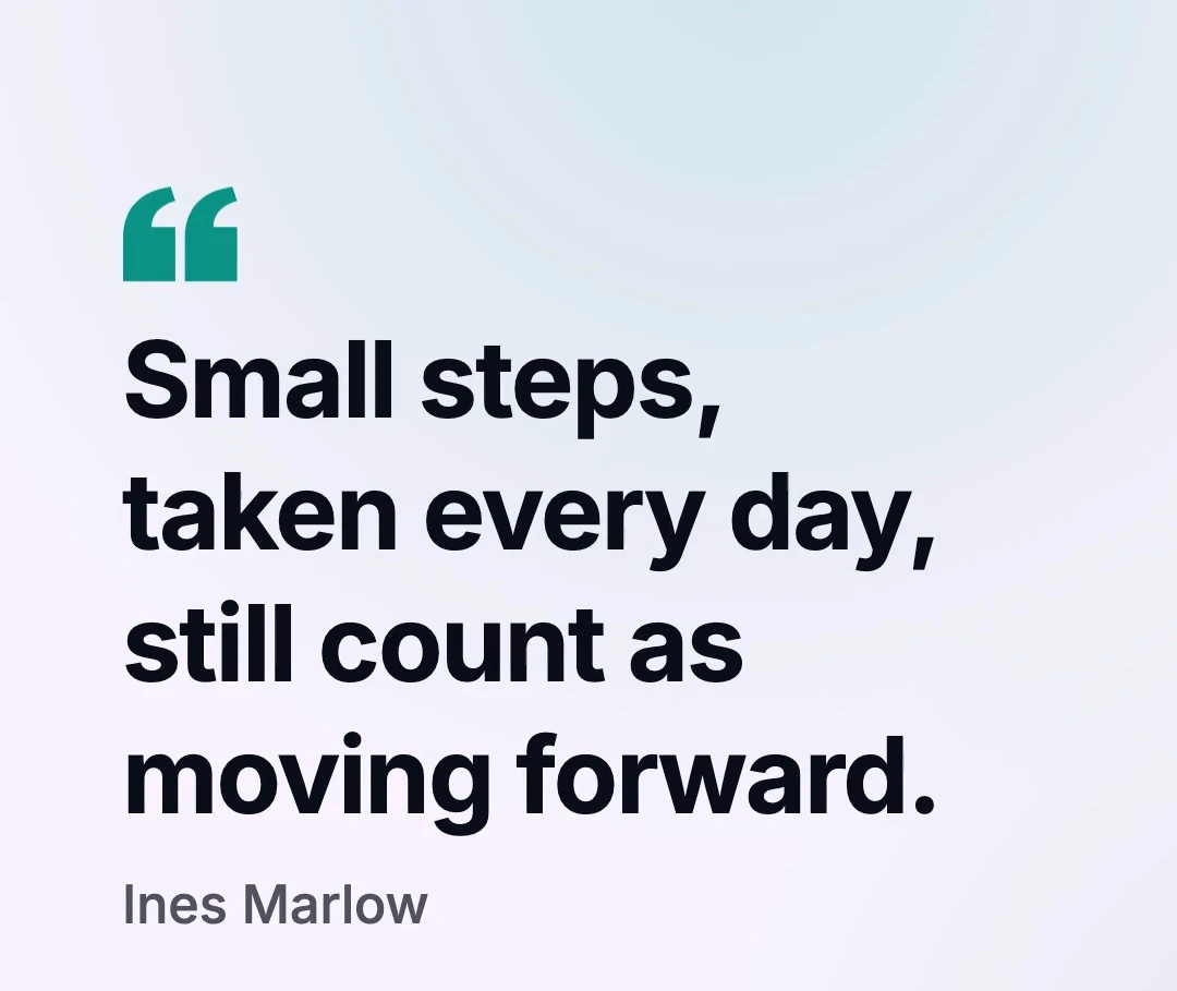 Frame from a quote video sample made with Potto: a quote in large type with its credit