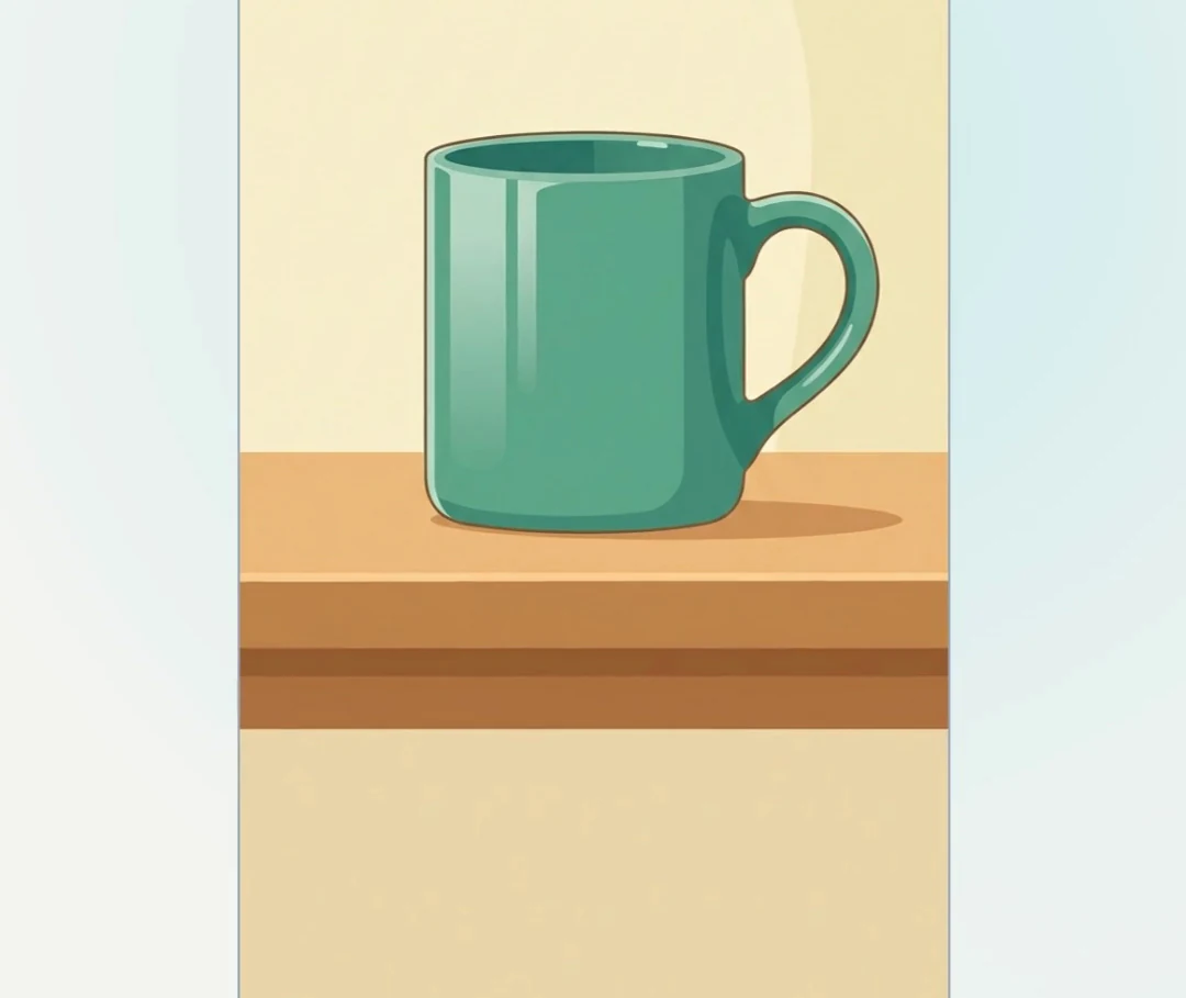 Frame from a Reels sample made with Potto: a new hand-glazed mug