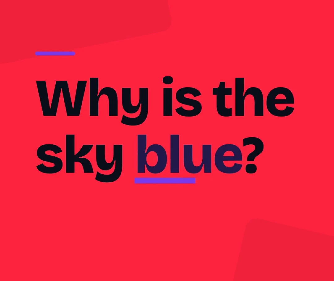 Frame from a YouTube Shorts sample made with Potto: Why is the sky blue?