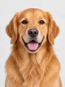 Photo 1, the lead singer: an AI-generated golden retriever