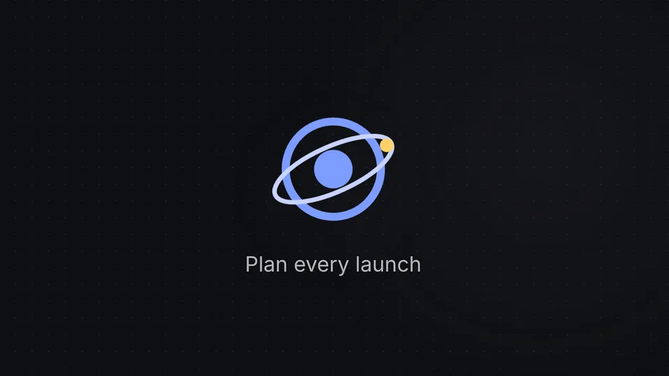 Orbit logo line draw