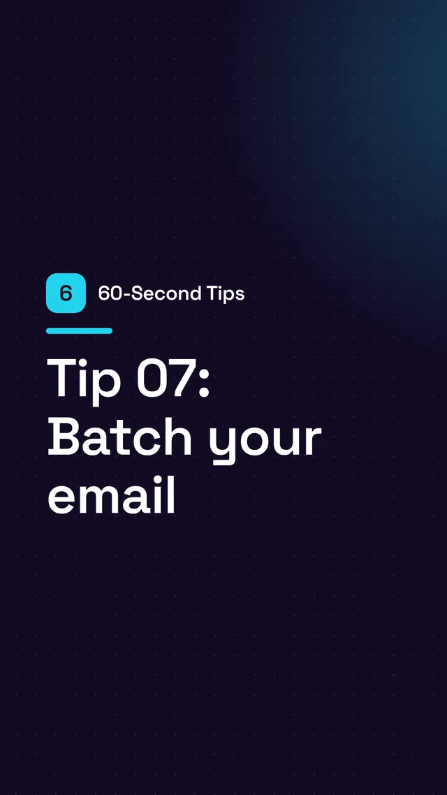 60-Second Tips intro
