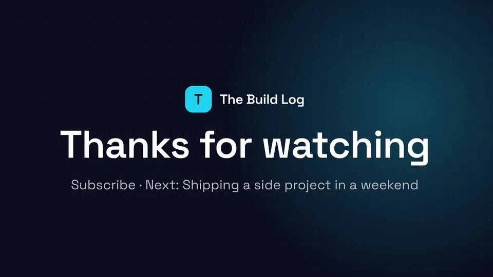 Thanks for watching outro